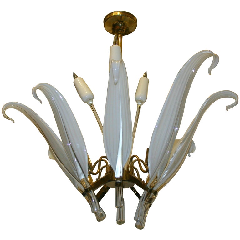 Monumental Murano Glass Light Fixture at 1stDibs