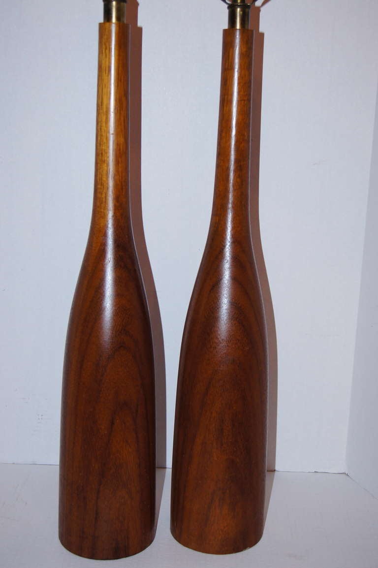 Danish Moderen Wood Lamps For Sale