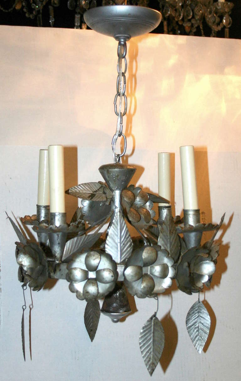 mexican tin chandelier