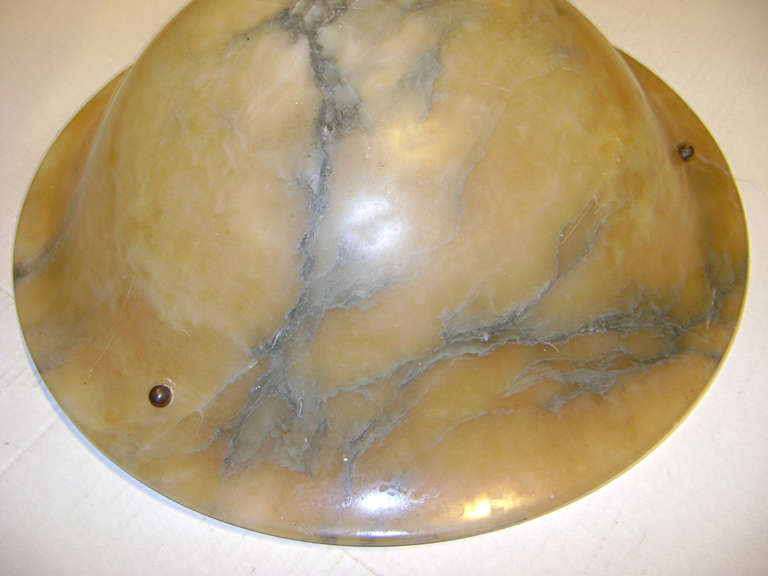 Italian Carved Alabaster Light Fixture For Sale