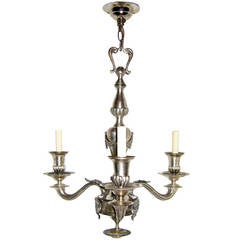 Neoclassic Silver Plated Chandelier 10