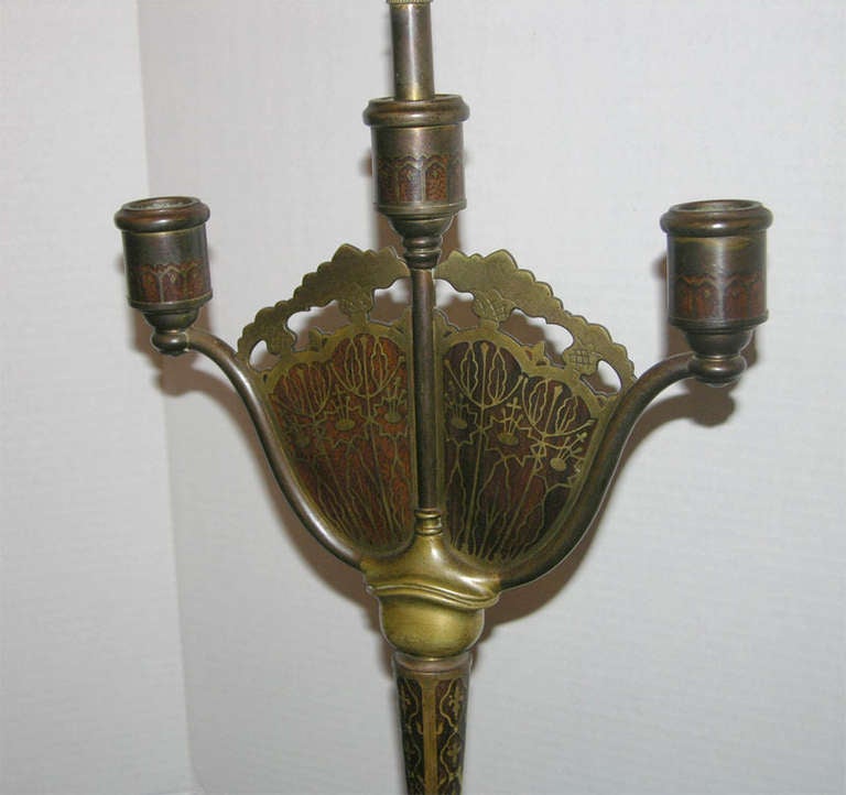 Lámparas de sobremesa de candelabro Art Nouveau Francés en venta