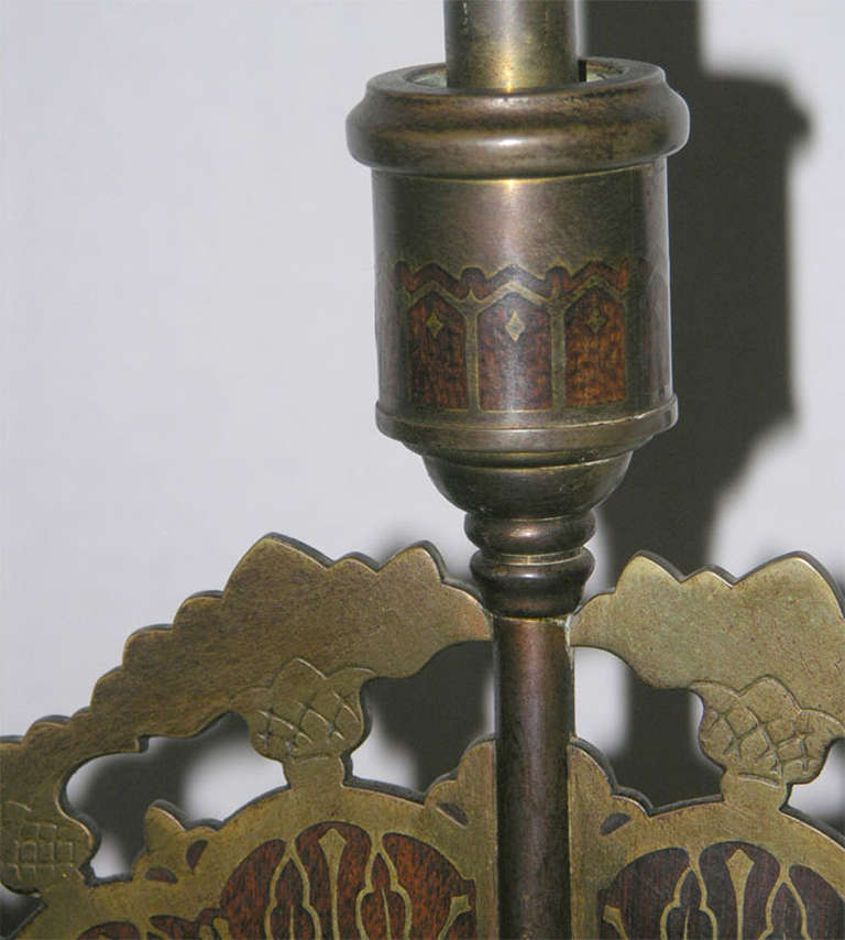 Lámparas de sobremesa de candelabro Art Nouveau siglo XIX en venta