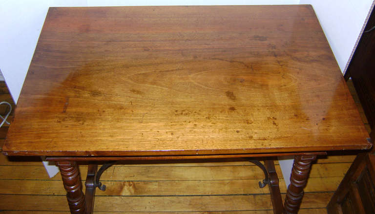 19th Century Walnut Wood Table For Sale