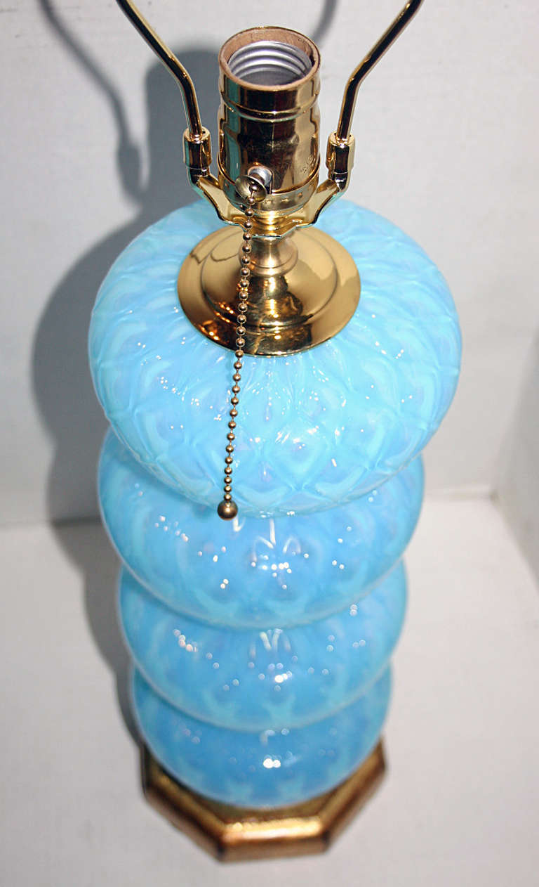 Blue Murano Glass Lamps 3