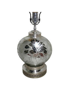 Antique Mercury Glass Table Lamp