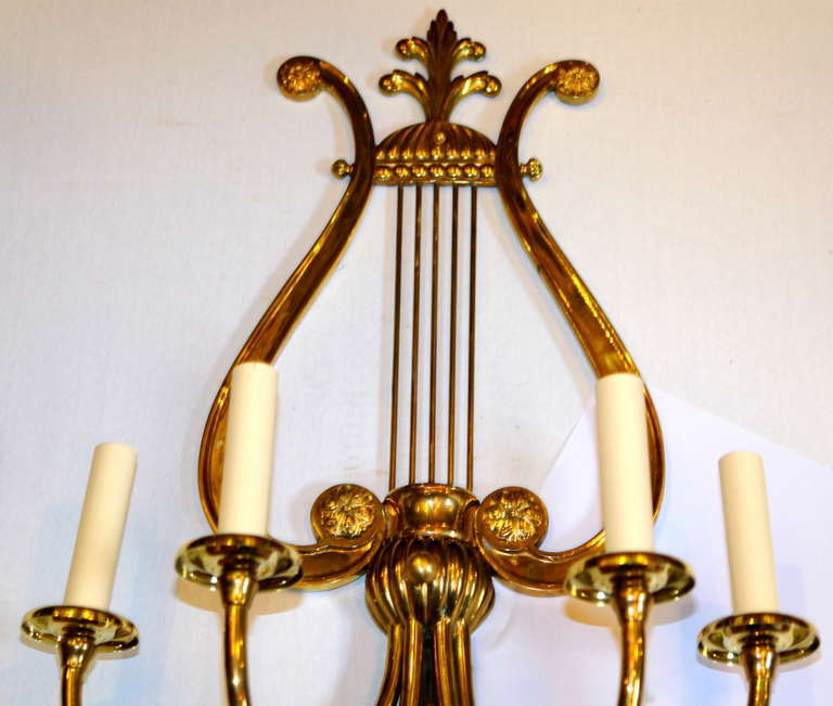 Neoclassic Style Sconces In Good Condition For Sale In New York, NY