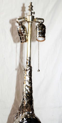 Pair of Moderne Brutalist Table Lamps