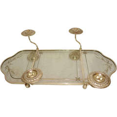 Antique Center Table Tray with Candles