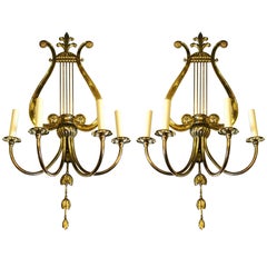 Antique Neoclassic Style Sconces
