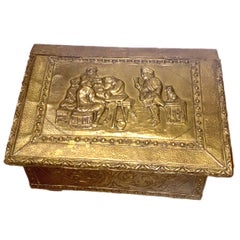 Vintage Repoussé Brass Box