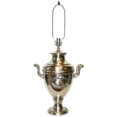 Silver Plated Neoclassic Table Lamp
