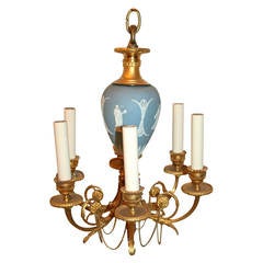 Antique Neoclassic Wedgwood Chandelier