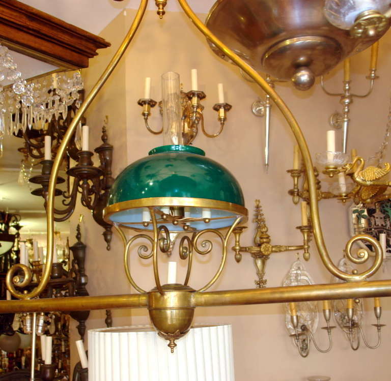 Large Billiard Light Fixture For Sale at 1stdibs
