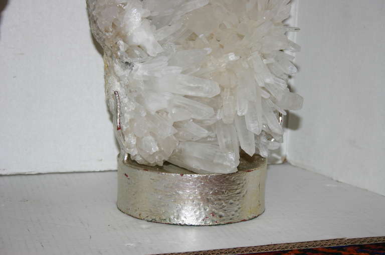 Paire de lampes cristal de quartz en vente 3