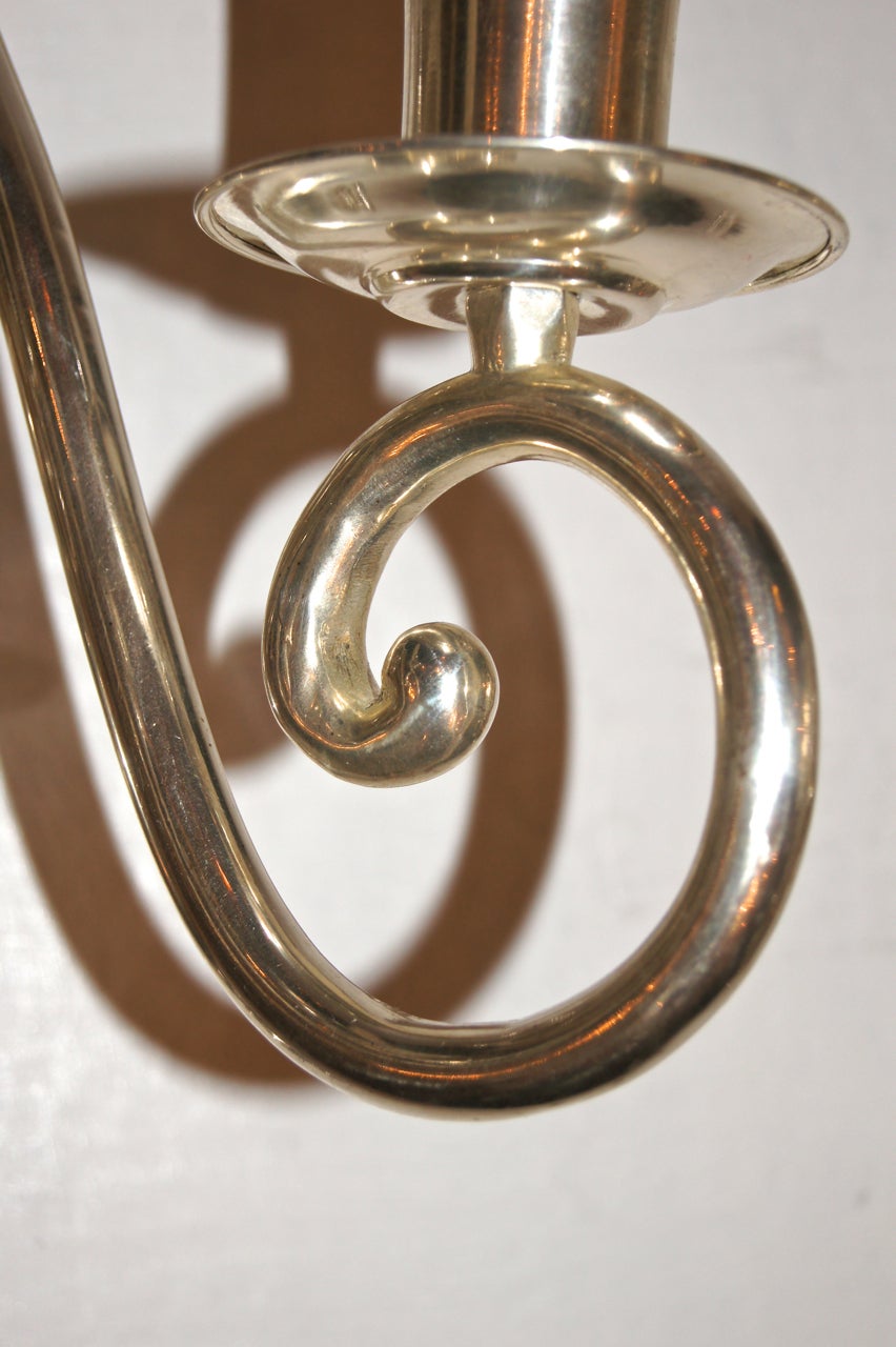 Metà XX secolo Coppia di sconsigliere inglesi placcate in argento in vendita