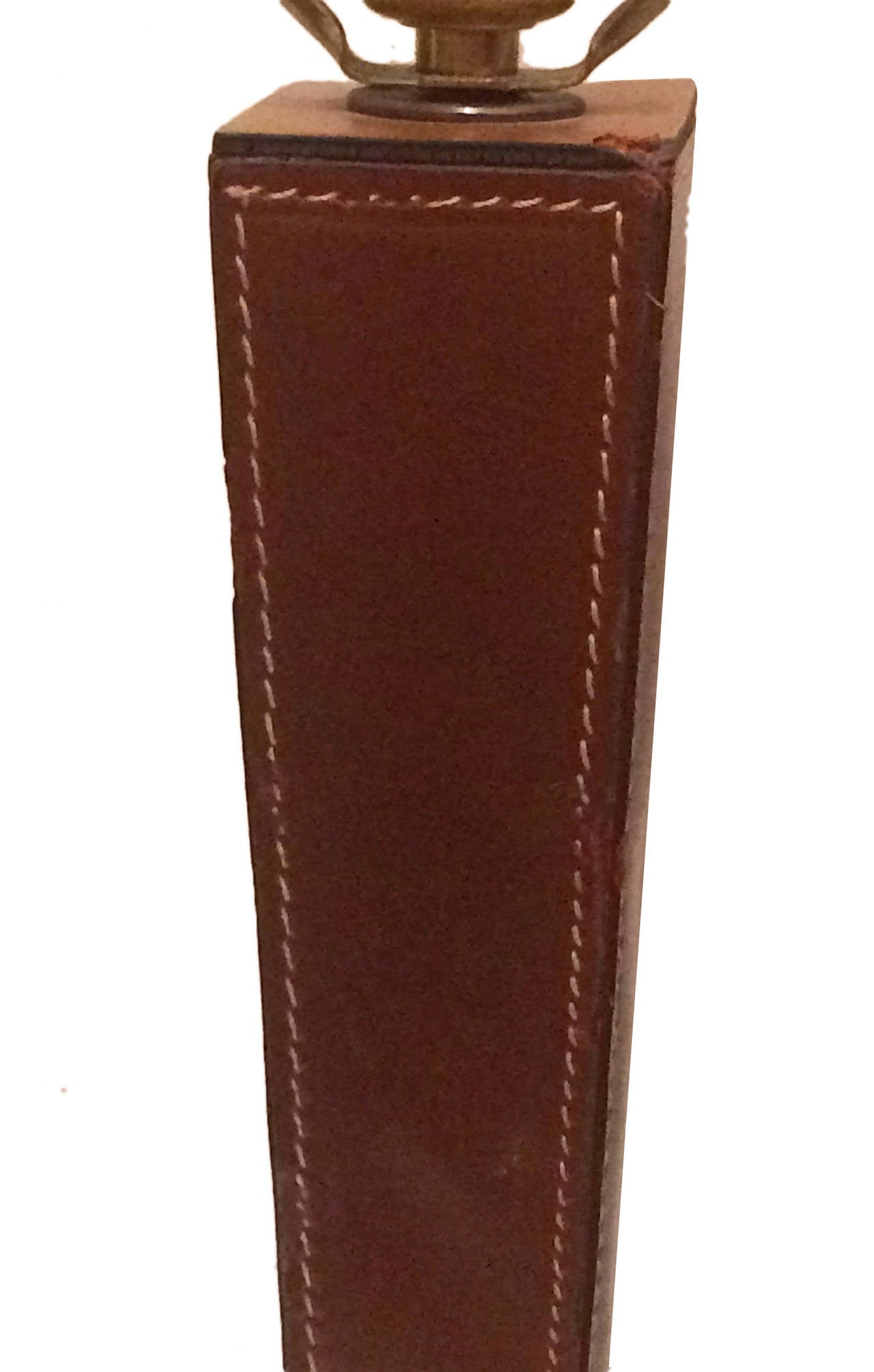 Pair Of French Leather Table Lamps For At 1stdibs Italian Pair Of French Leather Table Lamps For
