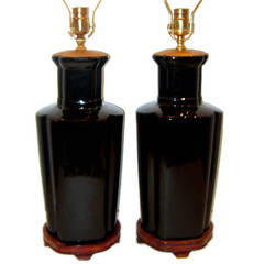 Black Porcelain Table Lamps