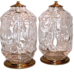 Moderne Clear Glass Table Lamps