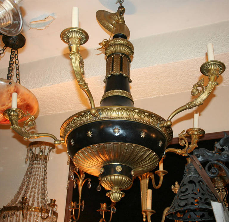 Large Empire Chandelier In Excellent Condition For Sale In New York, NY