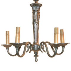 English Silver Plated Chandelier 1
