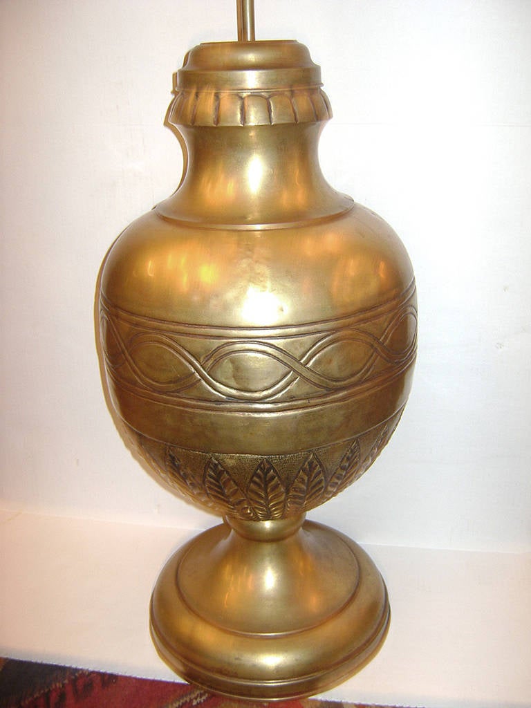large bronze lamp