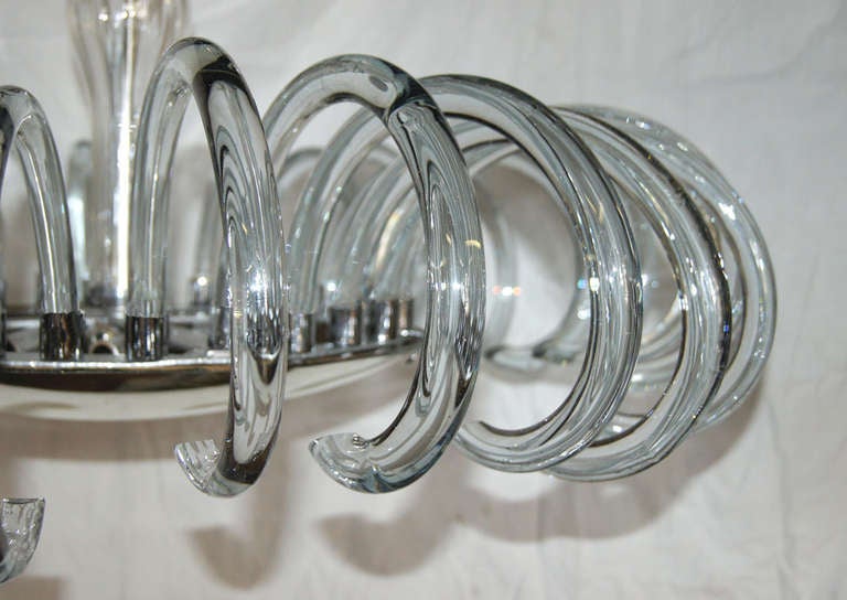 Italian Glass Moderne Fixture