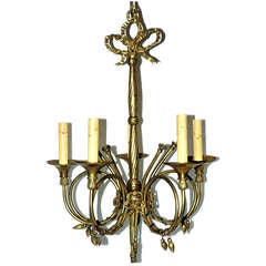 Used Neo Classic Bronze Chandelier