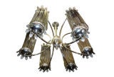 Silver plated Chandelier with Crystals