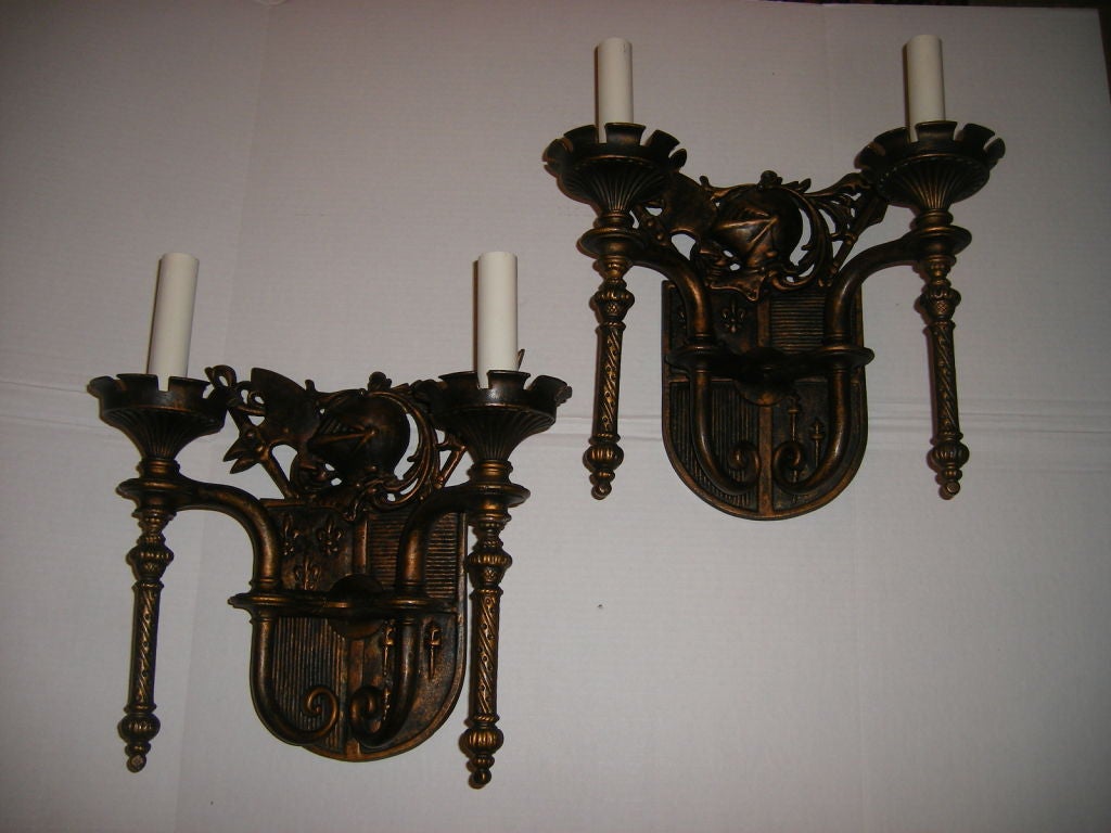Set of 6 Gothic Sconces