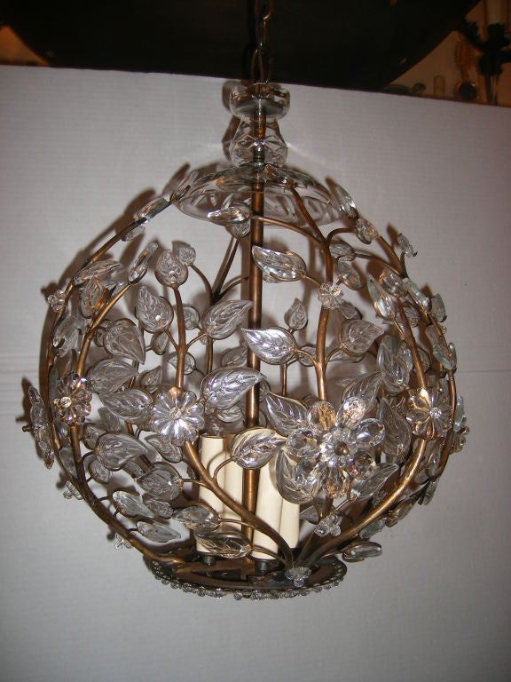Pair of Bronze Light Fixtures with Molded Glass, Sold Individually For Sale 3
