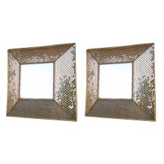 Pair of Large Square Mirrors