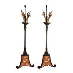 Antique Arts and Crafts floor lamps