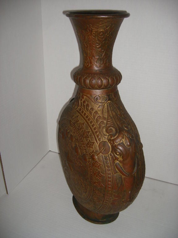 Hammered Copper Vase For Sale 4