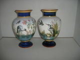 Pair of Vases with Landscapes