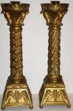 Pair of Gilt Bronze Candlesticks