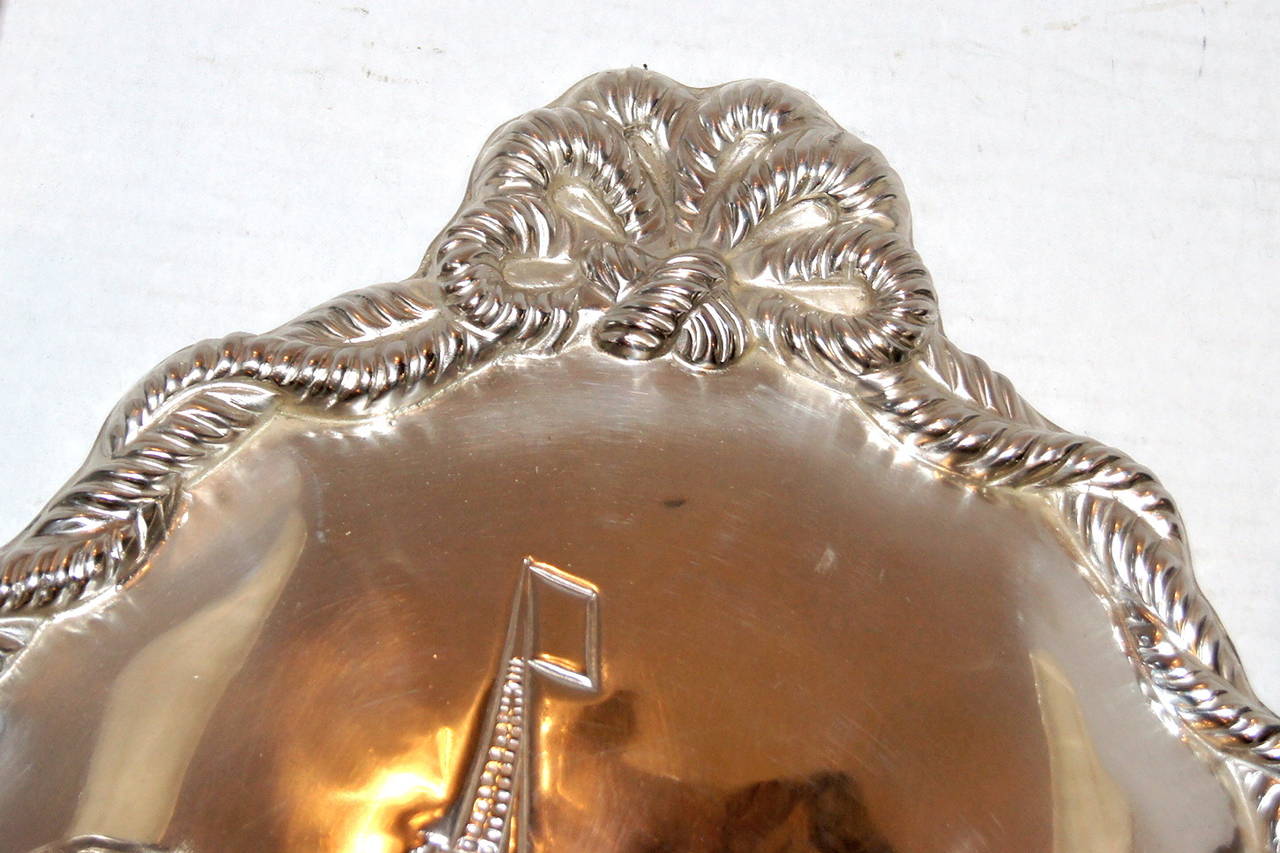 Argentato Set di lampade ovali nautiche placcate in argento, vendute a coppia in vendita