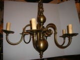 Antique Bronze Dutch Chandelier