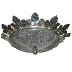 Vintage Silver Plated Light Fixture