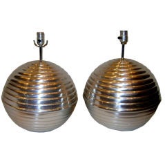 Pair of Large Moderne Lamps