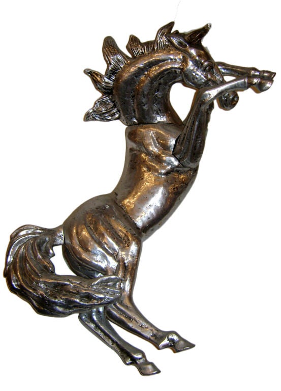 Pair of Large Horse Sconces In Excellent Condition For Sale In New York, NY