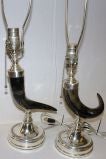Pair of Horn Table Lamps