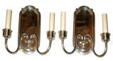 Pair of Silver Plated Sconces