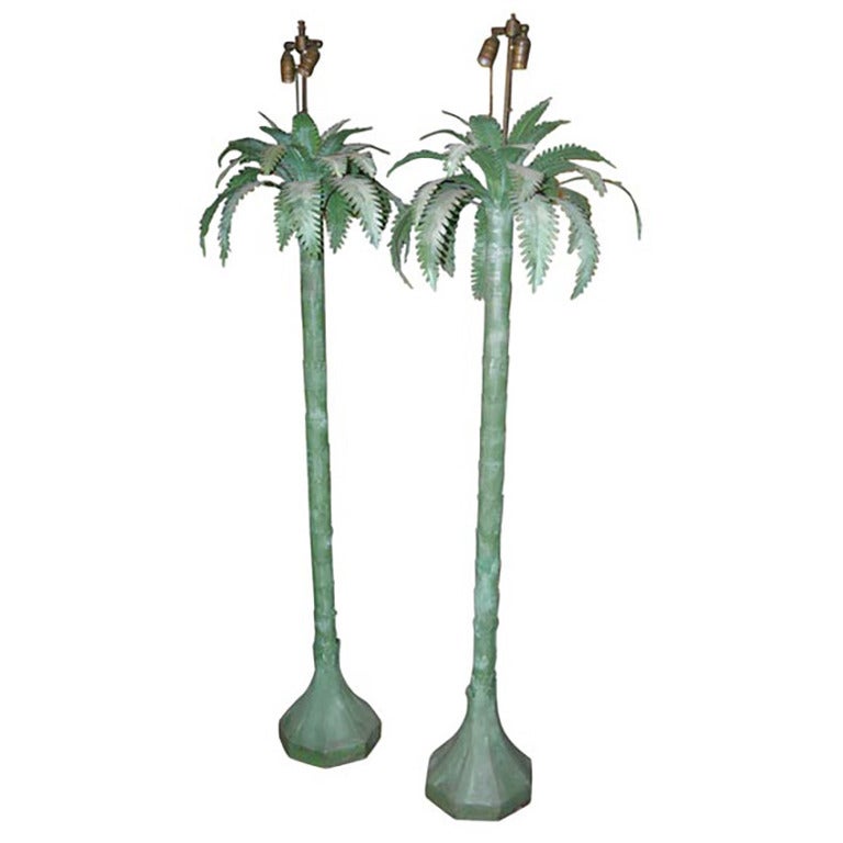 Pair of Palm Tree Floor Lamps For Sale at 1stDibs vintage palm