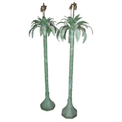 Pair of Palm Tree Floor Lamps