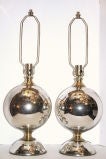 Pair of Large Merucry Glass Table Lamps