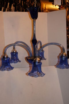 Blue Murano Chandelier