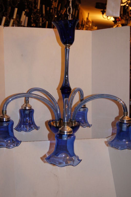 Blue Murano Chandelier