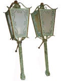 Pair of Iron Lanterns Pair of Iron Lanterns