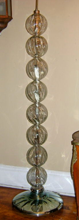 Venetian Glass Floor Lamp